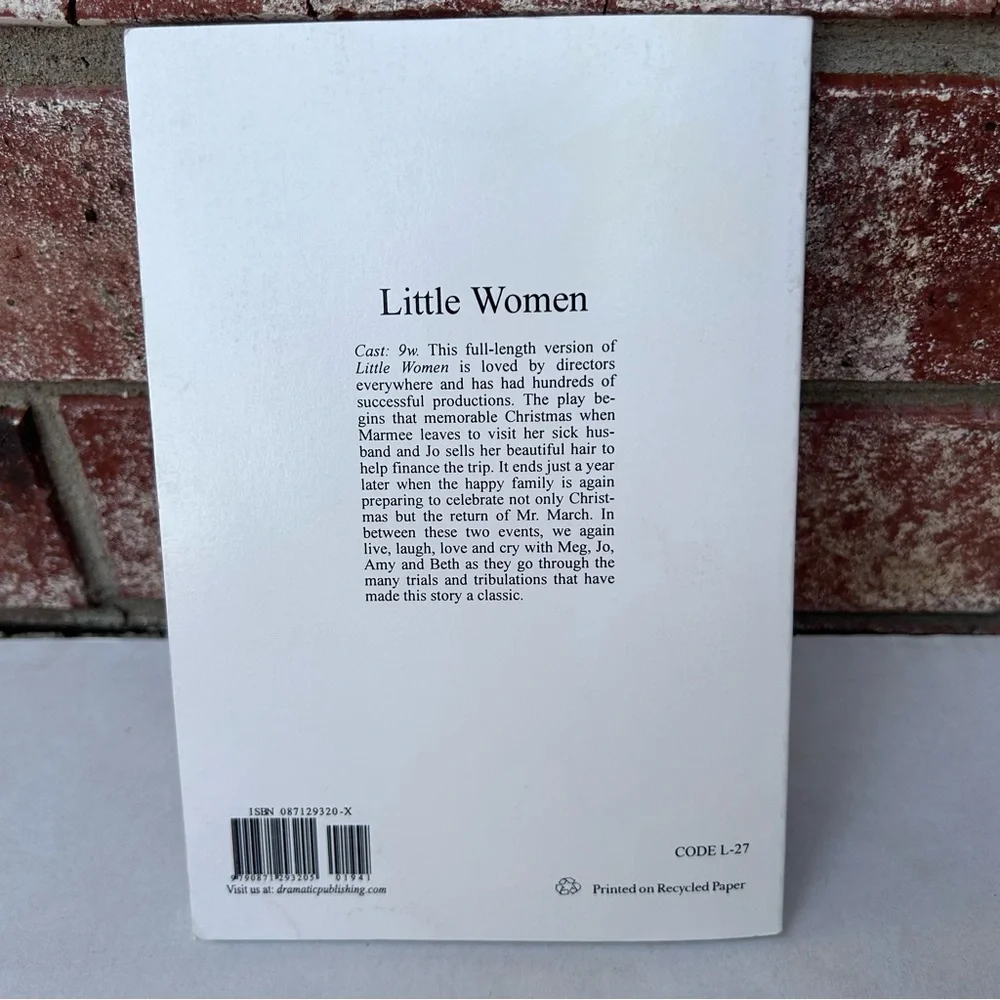 Louisa May Alcott’s Little Women Dramatization In Three Acts Kristin Laurence
